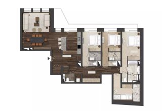 appartement de luxe 5 Pièces en location saisonnière sur COURCHEVEL (73120)