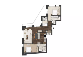 appartement de luxe 5 Pièces en location saisonnière sur COURCHEVEL (73120)