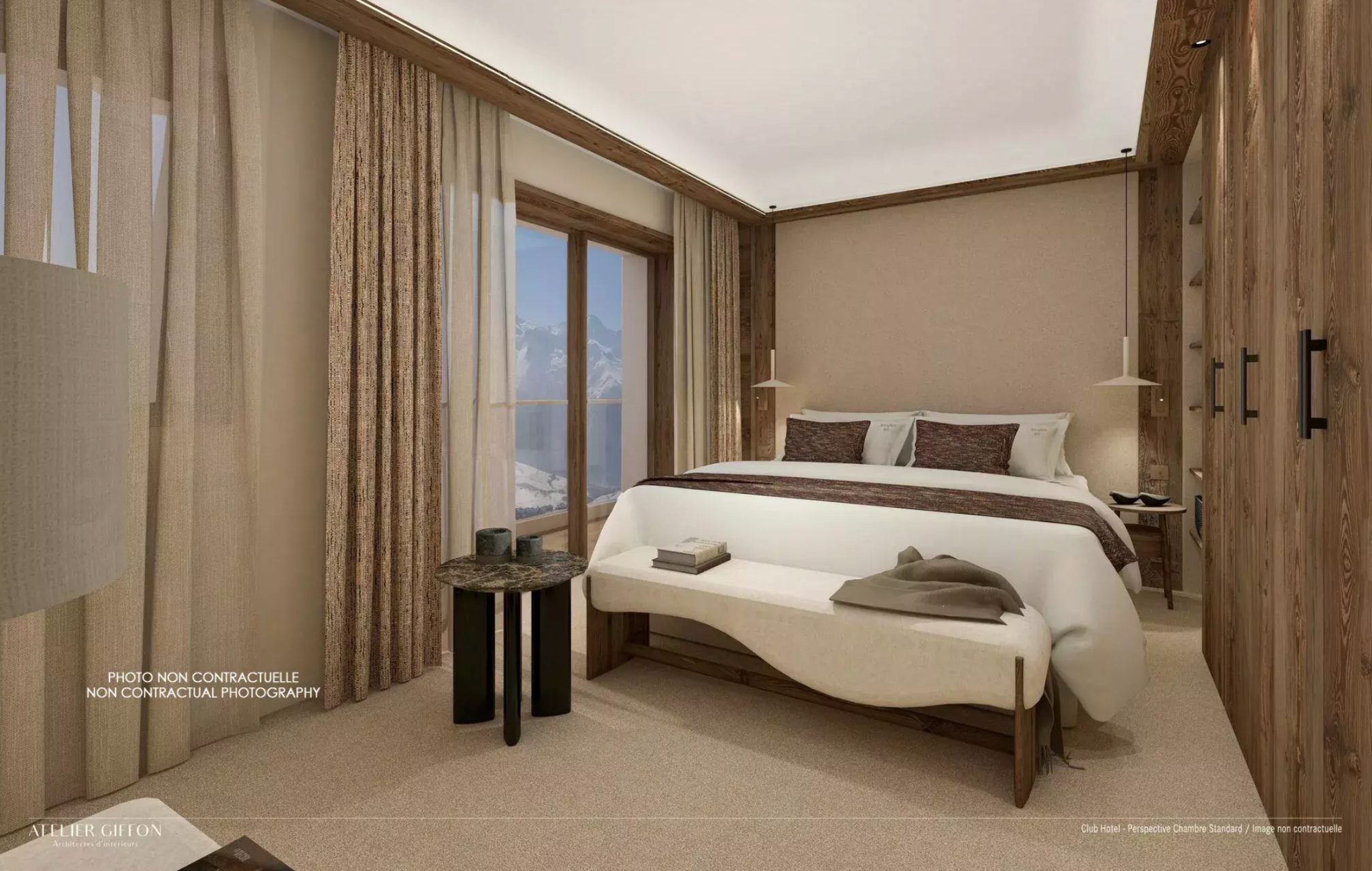 luxury apartment 3 Rooms for seasonal rent on COURCHEVEL (73120)