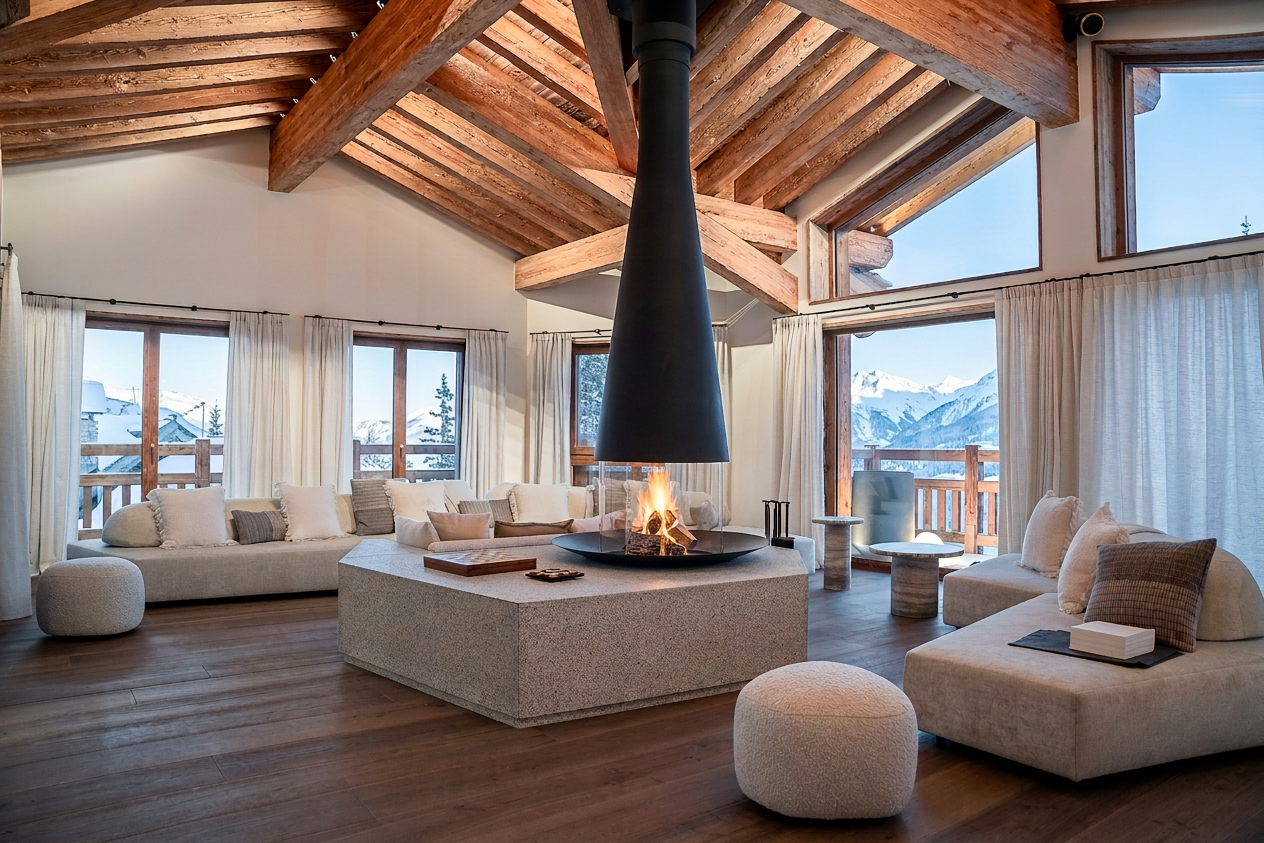 chalet de luxe 11 Pièces en location saisonnière sur COURCHEVEL (73120)